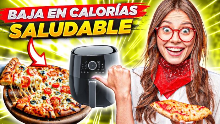 PIZZA SALUDABLE En Freidora De Aire | Receta Saludable y Fácil 🍕🍽️