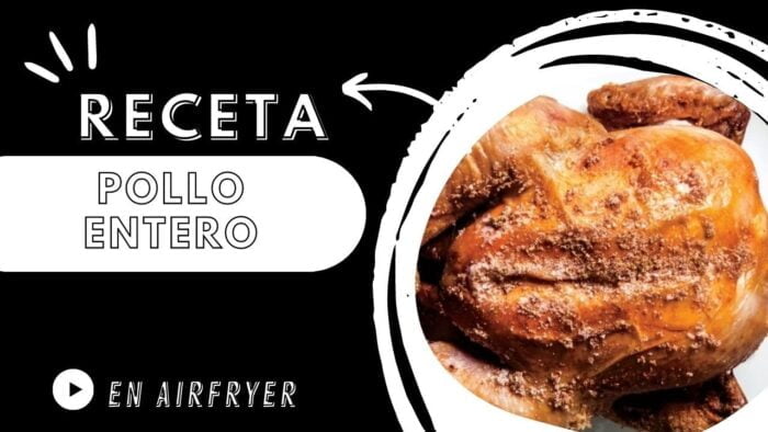 POLLO ENTERO en Cosori Dual Blaze, receta FÁCIL Y DELICIOSA en FREIDORA DE AIRE  (Recetas 2022)