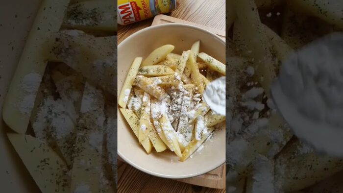 Papas fritas en #airfryer #papasalafrancesa #receta #facil