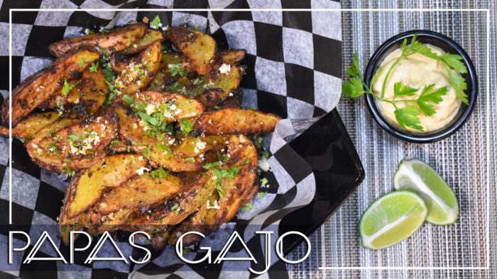 Papas gajo especiadas. En freidora de aire. Receta paso a paso