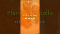 Piernas de pollo tiernas y jugosas en freidora de aire. 😋🍗 Receta en la descripción.