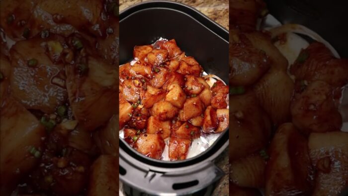 Pollo en la Freidora a Aire🍗😜 #Pollo #AirFryer #comida #receta #tutorial #facil #Paraguay #vlog #fyp