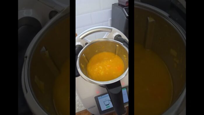 RECETA con #thermomix6 Crema de CALABAZA al CURRY #receta #thermomix #facilysano #suscribete