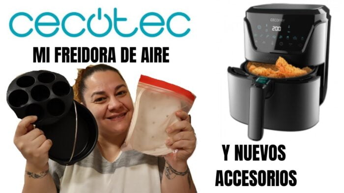 RECETAS con mi freidora de aire CECOTEC + nuevos accesorios.