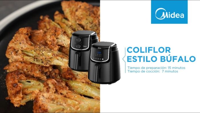 Receta Midea Freidora sin aceite – N°1: Coliflor estilo Búfalo