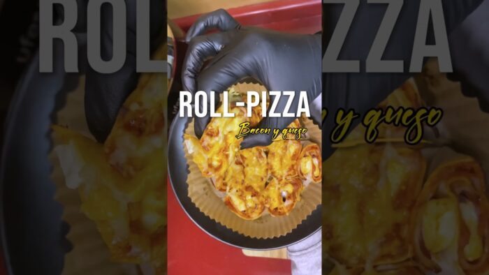 Receta Roll Pizza en Air fryer #recetarapida #comida #airfryer #food #airfyer #recetas #receta