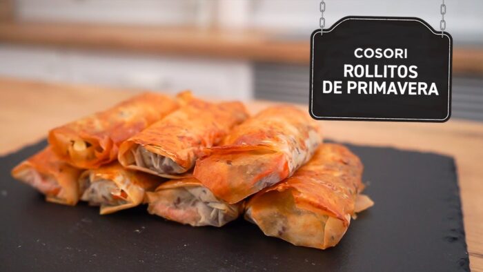 Receta – Rollitos de primavera en freidora sin aceite Cosori. ¡Súper crujientes!