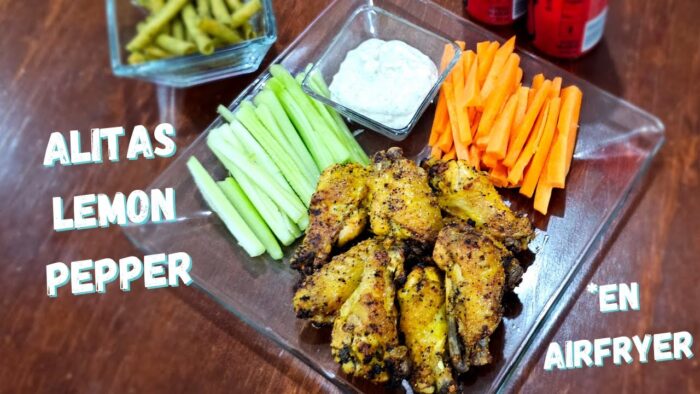Receta de alitas muy sencillas en freidora de aire #airfyer #alitas #superbowl