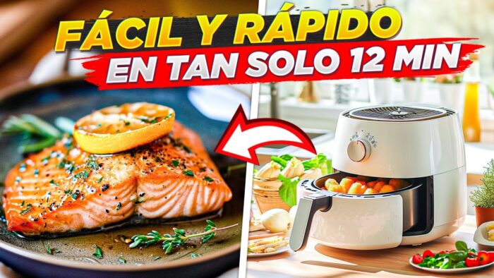 SALMÓN En Freidora De Aire | Receta Saludable, Fácil y Rápida 🐟🍽️