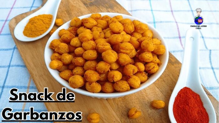 Snack Saludable de Garbanzos en Airfryer/Freidora de Aire | Tostados y Especiados #glutenfree