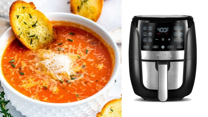 Sopa de tomate en freidora de aire | recetas air afryer gourmia