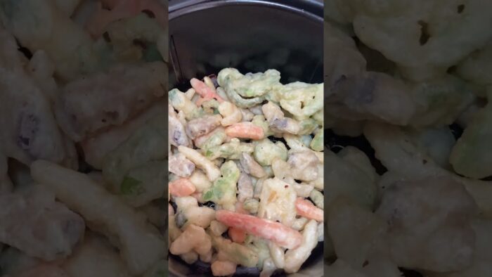 Tempura de Verduras en la Freidora de Aire #shorts