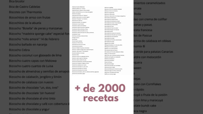 Todas las recetas para Thermomix® en nuestro índice