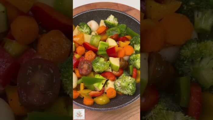 Verduras en freidora de aire, ¡¡receta sana y deliciosa!!  #airfryer #comidasaludable