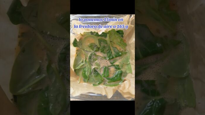 Versión rápida y fácil de Muffins de Espinacas en Freidora de Aire