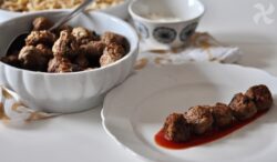 Albóndigas de berenjena y carne picada