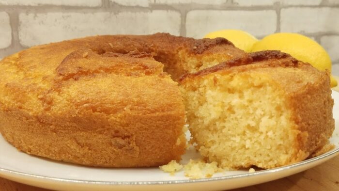 receta bizcocho de limón en freidora de aire 🍋🍰