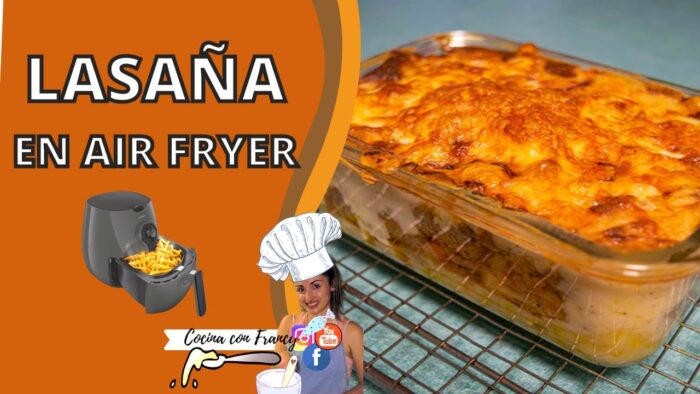 ¿Cómo hacer LASAÑA en AIRFRYER❓❓| Receta súper FÁCIL y RAPIDA❗❗| Recetas freidora de aire