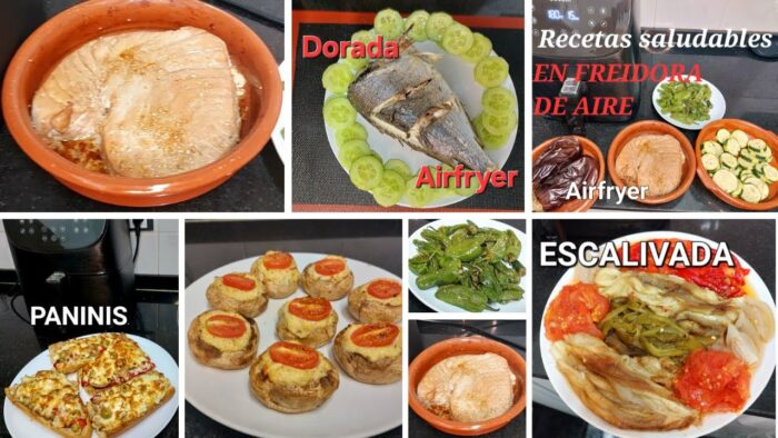 7 PLATOS SALUDABLES EN FREIDORA DE AIRE,  Fáciles y Rápidas AIRFRYER
