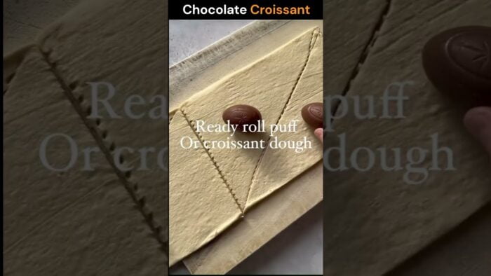 Air Fryer Chocolate Croissants 🥐🍫#trending #short #youtubeshorts #shorts #chocolate #cake #recipe