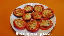 Berenjena – pizza en freidora de aire. MUY DELICIOSA!