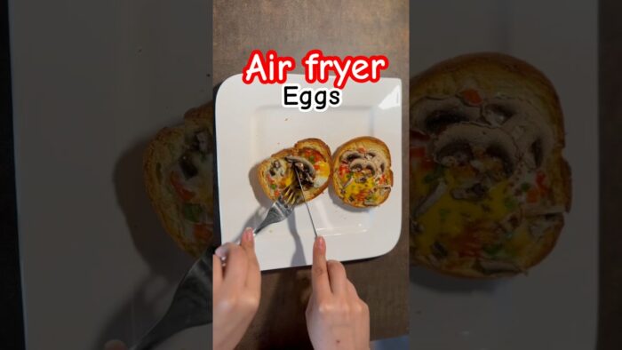 Best Air fryer egg Toast/ Air fryer recipe #shorts #food