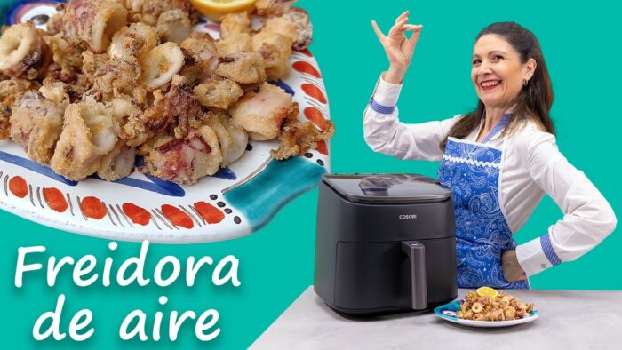 ✅Calamares 🦑FRITOS riquísimos y crujientes en #freidoradeaire #Cosoriturboblaze