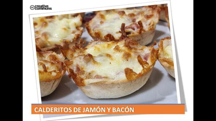 Calderitos de jamón y bacón