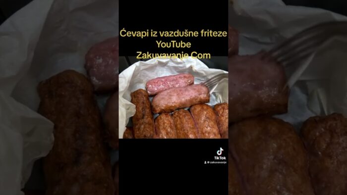 Ćavapi iz vazdušne friteze, Air fryer recipe #food #balkanfood #zakuvavanjecom