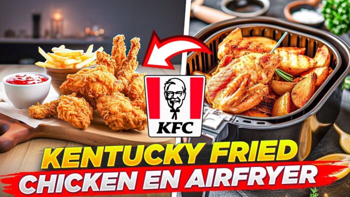 Cómo Hacer POLLO KENTUCKY CRUJIENTE | Recetas AIRFRYER 🍗🍽️