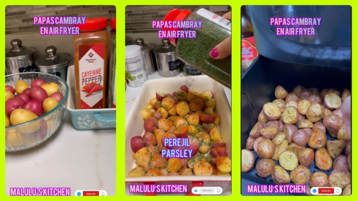 Cómo Hacer papas cambray Air Fryer #food #kitchen #airfryer #shortsvideo