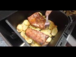 Costillas adobadas en freidora de aire