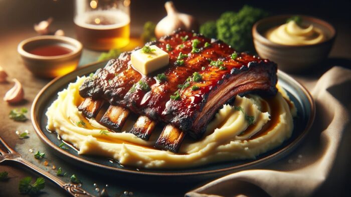 Costillas de Cerdo Jugosas en Freidora de Aire con Puré de Papas Cremoso | havanadice
