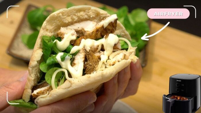 🥙 DÖNER KEBAB de POLLO en #airfryer 😍 Recetas pollo en FREIDORA DE AIRE 🔥💨