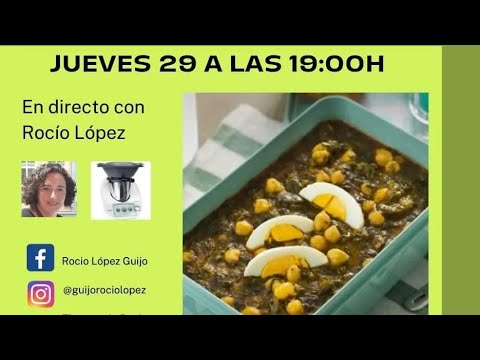 Espinacas con garbanzos en nuestra THERMOMIX TM6