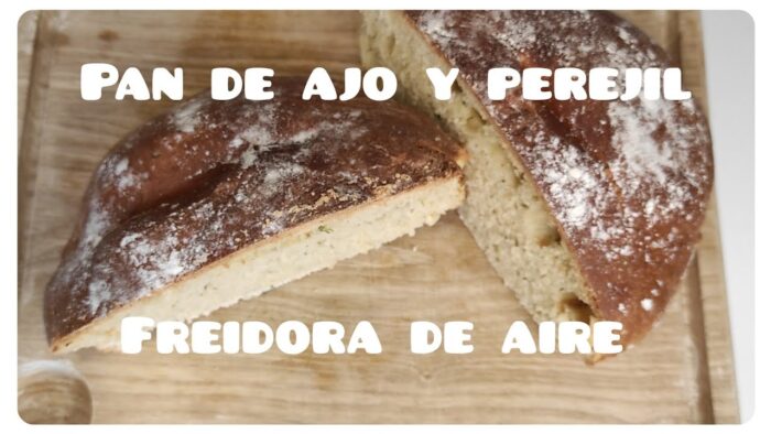 Hogaza de PAN 🥖con AJO y PEREJIL Recetas freidora de aire. AIRFRYER.