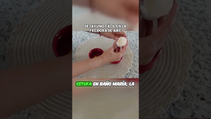 Huevos en freidora de aire