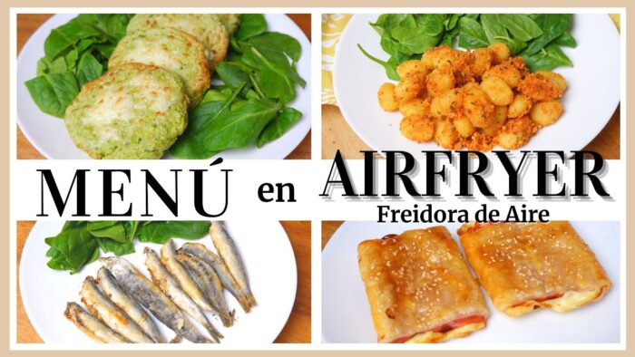 💚 IDEAS y RECETAS INCREIBLES para tu FREIDORA de AIRE 😜 MENÚ en AIRFRYER @CrisMarpo