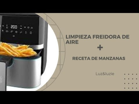 Limpieza freidora de aire / Airfryer cleaning + receta de manzana