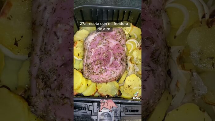 Lomo de cerdo en freidora de aire