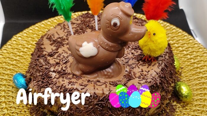 MONA DE PASCUA EN FREIDORA DE AIRE 🐰🍫