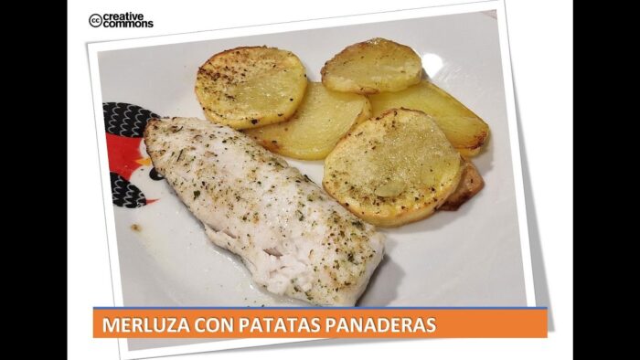 Merluza con patatas panaderas