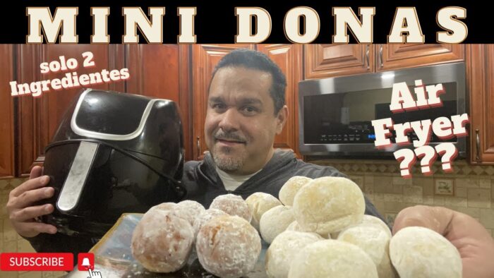 Mini Donas en la freidora de aire | Air Fryer | Solo 2 ingredientes