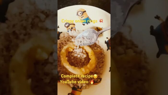 Onion rings | complete recipe in YouTube video | easy iftar ideas | air fryer hacks #ramadan #iftar