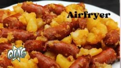 ✨ PATATAS CON CHISTORRA EN FREIDORA DE AIRE|| Lista en 1️⃣0️⃣ minutos