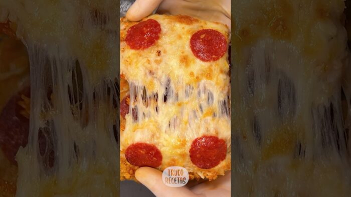 PIZZA 🍕 casera fácil de DORITOS en horno o freidora de aire