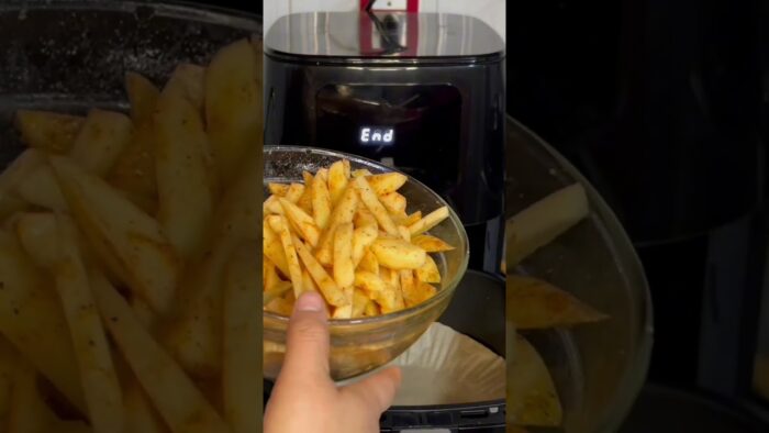 Papas a la francesa en freidora de aire #fypシ #comida #food #delicious #riquisimo #cocina #saludable
