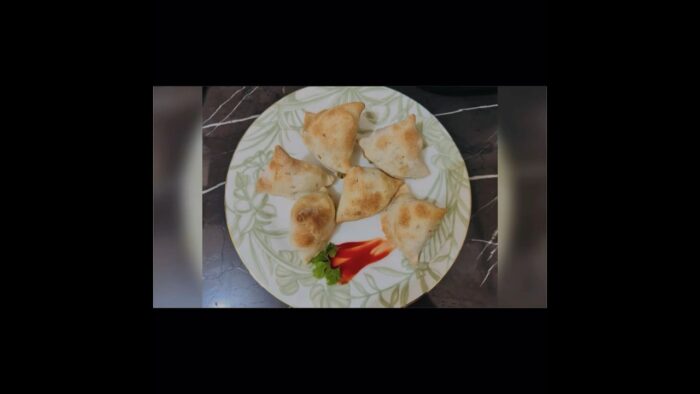 Punjabi samosa recipe | Oil Free | Air fried recipe #shortsfeed #shorts #airfryer #oilfreesnack