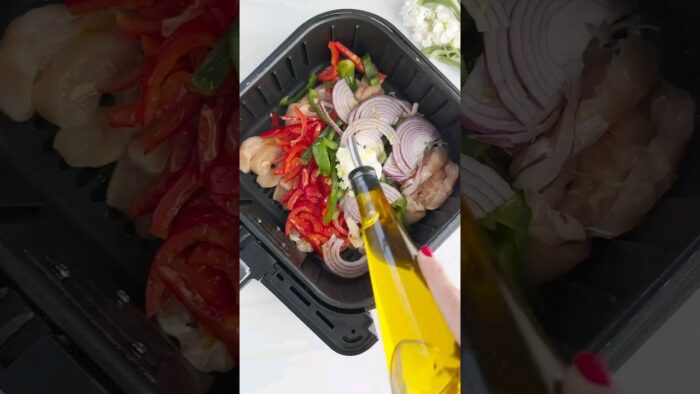 Quick Healthy Air Fryer Recipe😋In 2 minuit 😮#ytshorts #shortsfeed #airfryer #chicken #chickenrecipe
