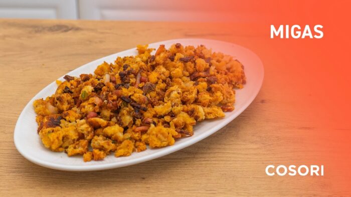 Receta de migas en freidora sin aceite Cosori